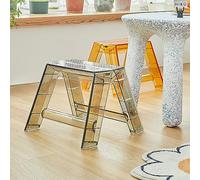 Scaletta pieghevole portatile in acrilico - Sgabello robusto per adulti, versatile piccola sedia per interni ed esterni