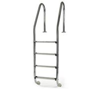 Scaletta piscina interrata in acciao inox 4 gradini