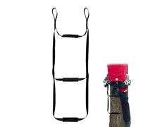 Scaletta portatile a 2 gradini per caccia, arrampicata, scaletta con gradini antiscivolo, 110 cm, per sport all'aria aperta, arrampicata su roccia, speleologia, alpinismo