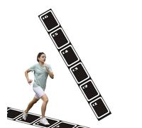 Scaletta portatile da calcio - Non slip - Velocità - Attrezzatura per allenamento di calcio | Sport Fit - Coordinazione degli esercizi per il lavoro dei piedi, strumento di allenamento leggero e