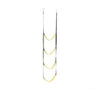 Scaletta portatile leggera a 3, 4, 5 gradini in corda con hardware in acciaio inossidabile per una maggiore durata (4 scale)