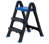 Scaletta Scala Sgabello Pieghevole Portatile con 3 Gradini robusto Portata 130Kg
