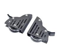 Scaletta Scorrevole per libreria Hardware, Kit Hardware per Scala Scorrevole, Binario/Binario da 3,3-19,7 Piedi (Senza Scala), Binario Scorrevole per Scala Mobile Nera Rustica per casa/Inter