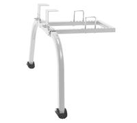 Scaletta stabilizzatore, distanziatore per Scala con Manico Regolabile e Sicuro, distanziatore per Scala Parete per dipingere, Pulire grondaie e tetti (Grigio-Argento)