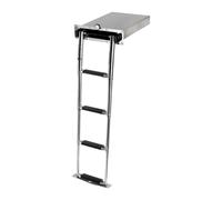 Scaletta telescopica 4 gradini larghi con maniglia - 1 PZ - 49.554.04 - 4955404