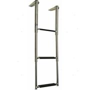 Scaletta telescopica da plancetta ribaltabile 3 gradini PER BARCA GOMMONE