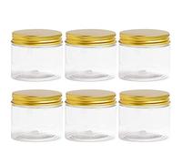 Scalewbin 6 barattoli di plastica con coperchio, barattolo trasparente con coperchio, barattolo di plastica per Jar, contenitore per cosmetici, barattolo per slime