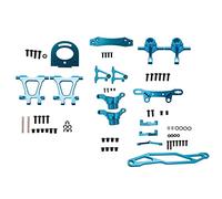 Scalewbin Metallo Modifica Accessori Kit Sospensioni Braccia Sterzo Fuso a snodo per TT02 TT-02 1/10 RC Auto Parti di Aggiornamento