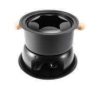 Scalewbin Set per fonduta di cioccolato multifunzione in acciaio al carbonio per gelato, cioccolato, formaggio, pentola calda per fonduta