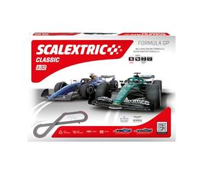 SCALEXTRIC Circuito Classic - Pista da corsa completa - Auto e comandi inclusi - Scala 1:32 (Circuito Classic Formula GP)