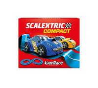 Scalextric - Circuito COMPACT - Traccia completa - 2 auto e 2 telecomandi 1:43 (Kids Race)