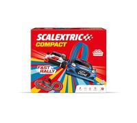 SCALEXTRIC - Circuito Compact - Traccia completa - 2 Auto incluse - Scala 1:43 (Circuito CompactFast Rally)