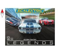 Scalextric C4619A Ken Miles Triple Pack Slot Cars racing circuit