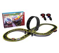 Scalextric Micro Set di Pista da Corsa per Auto per Bambini dai 4 Anni in su, Set di Costruzione di Pista di Polizia elettrica alimentata a Rete, Auto da Gioco per Bambini