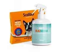 SCALIBOR 48 cm + KAINEEM 300 ml → Collare Antiparassitario Cani + Olio di Neem