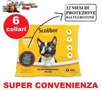 Scalibor 6 COLLARI antiparassitari cane di taglia medio-piccola (48 cm)