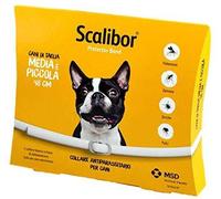 Scalibor Collare Antiparassitario Cane Taglia Piccola e Media Bianco 48 cm