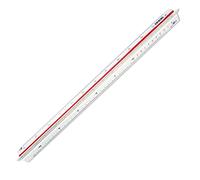 Arda - Scalimetro Isoteck - 30 cm per arredamento - Scale 1:20-25-50-75-100-125 - 110 Bianco