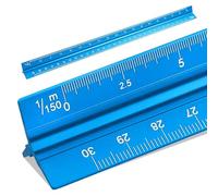 Scalimetro Professionale Di 30 Cm In Triangolo Professionale In Alluminio Con Regolo Calcolatore E Squadra 30 Cm Precisa Con Coordinatometro Per Disegno Tecnico E Righello Metallo