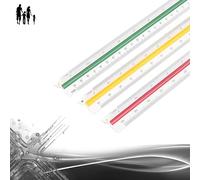 Scalimetro righello trinagolare ideale per ingegneri ed architettie studenti. Scale presenti: 1:20, 1:25, 1:50, 1:75, 1:100, 1:125 scala righello triangolare