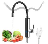Scallo Idrico Istantaneo Elettrico, Rubinetto Riscaldato Da 3000w 220 V Con Presa Flessibile E Display A Temperatura Lcd, Riscaldatore Intelligente Per La Cucina, Il Giardino, Il Bagno