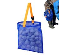 Scalloping Bag Heavy Duty Adjustable - Handheld Portable Mesh Net Crabbing | Crabbing Equipment for Shell Collecting Catching Live Fish | Chum Outdoor Diving Snorkeling Foraging Hunting Scalloping Bag