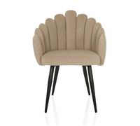 SCALLORE - Sedia per sala da pranzo Beige
