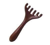 Scalp Massage Comb, Head Meridian Rake Tool, Scraping Massager Relaxation, Compact Sturdy 5.71x2.76 Inches Ideal for Men and Women, Salon, Home, Travel, Neck Care, Brown
