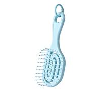 Scalp Massage Hair Brush - Hollow Vent | Quick-Drying Styling Comb | PP and Nylon Materials, Elastic Teeth Design, Hangable Handle Loop, for Volume Boosting and Wet or Dry Hair Styling