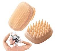 Scalp Massager Brush, Shower Hair Brush, Silicone Head Massager, Gentle Scalp Scrub Brush, Comfortable Scalp Cleaning Comb, Hair Care Brush For Relaxation, Massaging Hair Brush For Families