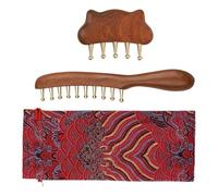 Scalp Massager Comb, 2 pezzi di spazzola in legno di , strumento per il massaggio di distruzione, design delicato per capelli sani, accessorio professionale per la cura dei capelli, stile da