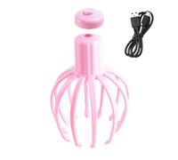 Scalp Massager - Head Massager | Scalp Scrubber | Octopus Head Massager Scalp | Rechargeable Scalp Scruncher | Portable Octopus Head Scraper With 12 Fingers, Electric Scruncher For Relaxation