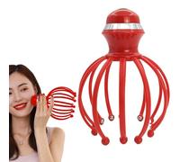 Scalp Massager with 12 Claws, Portable Vibration Massager, Head Scratcher, Octopus Electric Scalp Massager, Electric Head Massage Tool, Vibration Scalp Relief Tool for Workplace