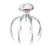 Scalp Scratcher, Octopus Massager, Rechargeable Electric Claw Massager, Cordless Portable for Home, Work, Travel, ABS, 6.06x6.89 Inches, 246g, Silicone Material