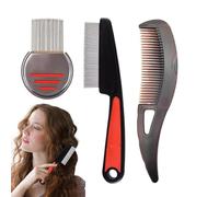 scalp scrubber, portable scalp brush, Sturdy ergonomic lice comb, deep cleansing And massage tool, dandruffs remover, hair care exfoliatings brush,stainless steel