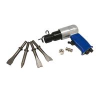 SCALPELLATORE PNEUMATICO IN KIT ARIA COMPRESSA CON 4 SCALPELLI (35122)