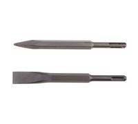 Scalpelli A Punta Con Manico Tondo E Scalpelli Piatti Da 14 Mm X 150 Mm Per