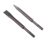 Scalpelli A Punta Con Manico Tondo E Scalpelli Piatti Da 14 Mm X 150 Mm Per