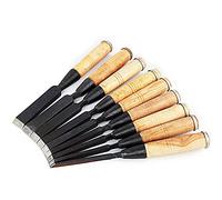 Scalpelli da legno 9 pezzi scalpelli da legno in acciaio ad alto tenore di carbonio per sculture in legno carpenteria scultura incorniciatura tornitura ritocco mobili artigianato