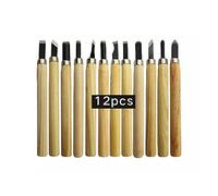 Scalpelli di materiali di alta qualità 12pcs / 10pcs / 6pcs / 3pcs legno professionale intaglio del cesello del coltello del coltello del coltello del coltello della mano per la scultura dettagliata d