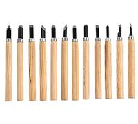 Scalpelli di materiali di alta qualità 8pcs / 10pcs / 12pcs in legno professionale intaglio del cesello del coltello del coltello della manuale del coltello per l'intaglio dettagliato di Basic Scultur