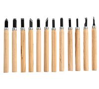 Scalpelli di materiali di alta qualità 8pcs / 10pcs / 12pcs in legno professionale intaglio del cesello del coltello del coltello della manuale del coltello per l'intaglio dettagliato di Basic Scultur