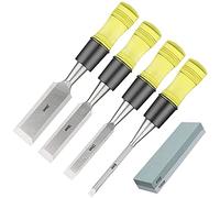 Scalpelli per intaglio a mano per la lavorazione del legno 4 pezzi Set di scalpelli a mano per legno professionali Kit di scalpelli per utensili per la lavorazione del legno con lama in acciaio al m