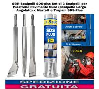Scalpelli SDS-plus Set di 3 Scalpelli x Piastrelle Pavimento Muro X Martelli