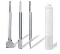 Scalpelli Sds-Plus Set Di 3, Scalpello Sds Spatola 21-25cm, Scalpello Piatto Scalpello, Punta Scalpelli, Per Piastrelle Muratura Calcestruzzo Pietra, Regali per la festa del papà