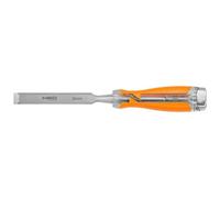 NEO TOOLS Scalpello per legno, larghezza lama 10-32 mm, lama in acciaio CrV, manico in due materiali, rinforzo d'impatto, scalpello, ideale per tagliare e lavorare con precisione materiali in legno