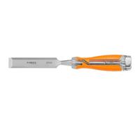 NEO TOOLS Scalpello per legno, larghezza lama 10-32 mm, lama in acciaio CrV, manico in due materiali, rinforzo d'impatto, scalpello, ideale per tagliare e lavorare con precisione materiali in legno