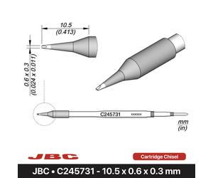 Scalpello a cartuccia JBC C245731 - 10,5 x 0,6 x 0,3 mm