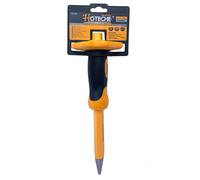 Scalpello a Punta Acuta con Protezione per le Mani 4x16x250mm Scalpello Punteruolo da Muratore con Paracolpi da Muratore, Piastrelle, Calcestruzzo, Pietre, Pavimenti