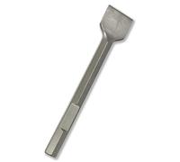 Scalpello a spatola professionale WERHE® HEX28 75 x 400 mm - Scalpello piatto per martello demolitore - Acciaio per utensili robusto